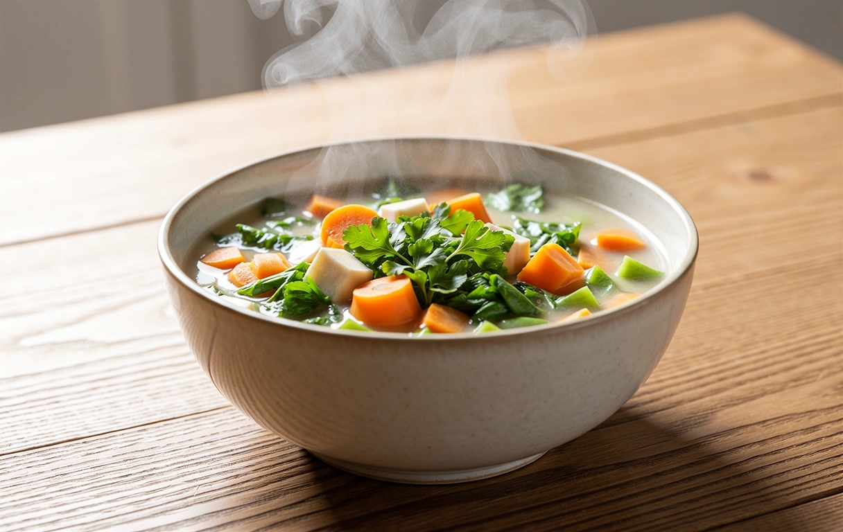 Ingrédients frais et naturels pour une routine équilibrée